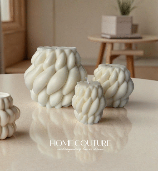 TWIRL RAINDROP CANDLE SET